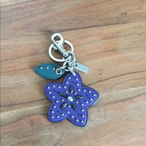 Coach Floral Hangtag / keychain